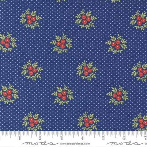 "Fruit Cocktail"-Boysenberry Posey Blossoms by Fig Tree Quilts for Moda