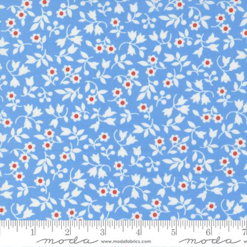 "Fruit Cocktail"-Blueberry Berry Blooms Ditsy by Fig Tree Quilts for Moda