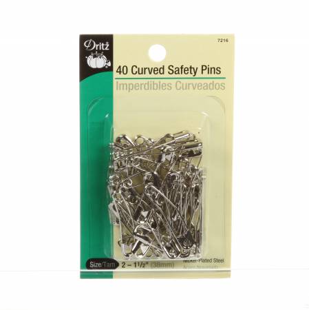 Curved Safety Pin 1 1/2in Size 2 40ct
