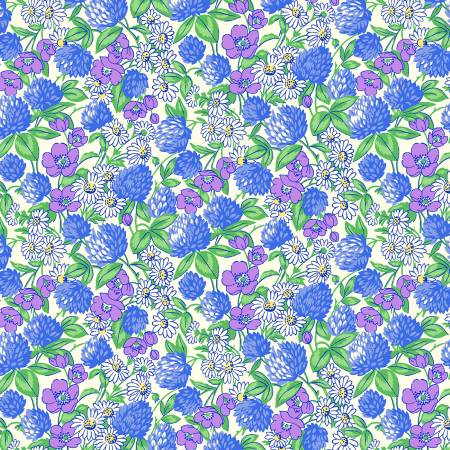 "Nana Mae 5" Blue Clover & Daisies 1930's Collection from Henry Glass