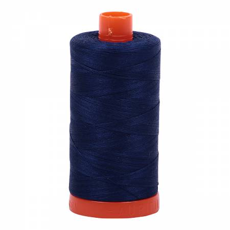 Aurifil Mako Cotton Thread Solid 50wt 1422yds Dark Navy