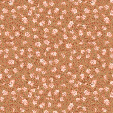 "Hannah's Flowers"- Ditzy floral on peanut by Lewis & Irene
