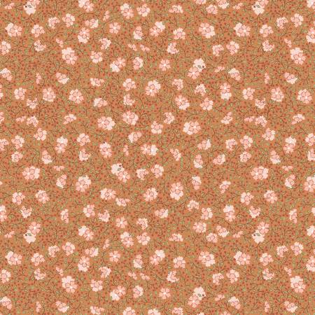 "Hannah's Flowers"- Ditzy floral on peanut by Lewis & Irene