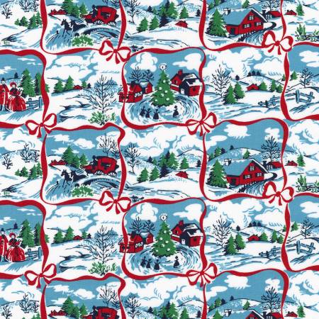 "Yuletide Bells"- Retro Yuletide Bells by Zimmerman, Darlene for Robert Kaufman