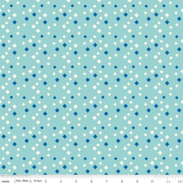 "Oh Happy Day!"- Diamonds Aqua by Sandy Gervais for Riley Blake