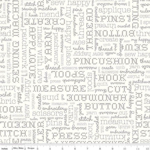 "Stitch"- Text Cloud by Lori Holt of Bee in My Bonnet for Riley Blake