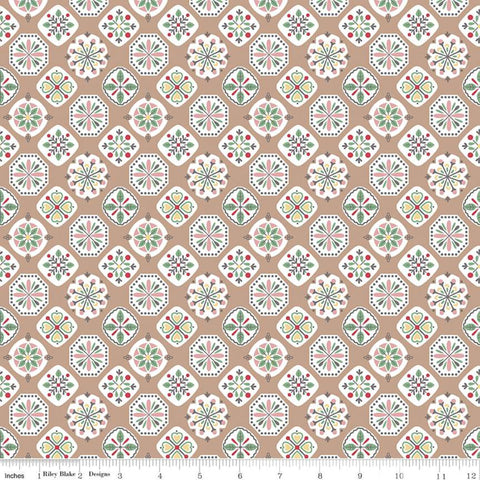 "Stitch"- Applique Nutmeg by Lori Holt of Bee in My Bonnet for Riley Blake