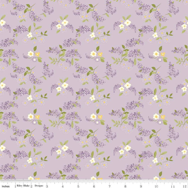 "Adel in Spring"- Lilacs Lilac by Sandy Gervais for Riley Blake Designs