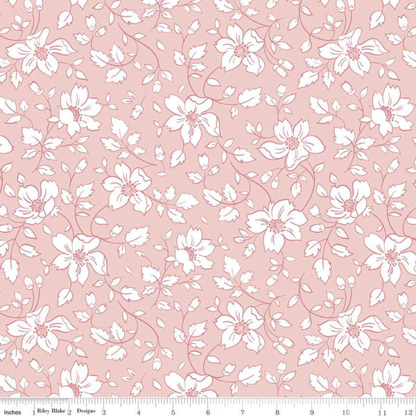 "Easter Parade"-Vines Pink by Lindsay Wilkes for Riley Blake