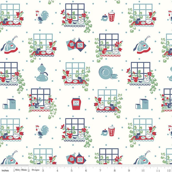 "Cook Book"-  Window Cottage by Lori Holt of Bee in My Bonnet for Riley Blake