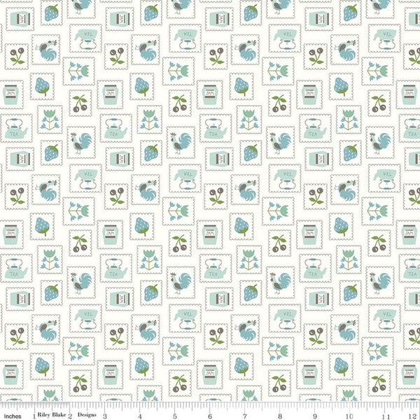 "Cook Book"-  Stamps Cottage by Lori Holt of Bee in My Bonnet for Riley Blake