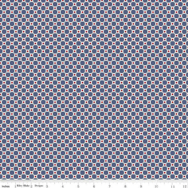 "Cook Book"- Kitchen Tile Denim by Lori Holt of Bee in My Bonnet for Riley Blake