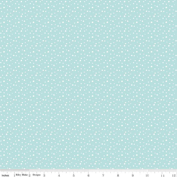 "Pixie Noel 2" Snow Aqua by Tasha Noel for Riley Blake
