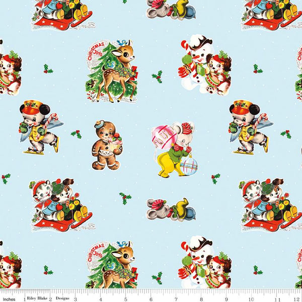 "Christmas Joys"-Main Sky by Lindsay Wilkes for Riley Blake