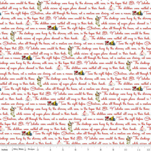 "Christmas Joys"-Text White by Lindsay Wilkes for Riley Blake