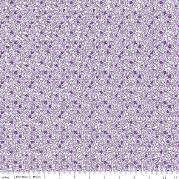 "Basin Feedsacks"-Vines Lilac by Stacy West of Buttermilk Basin Co. for Riley Blake Designs