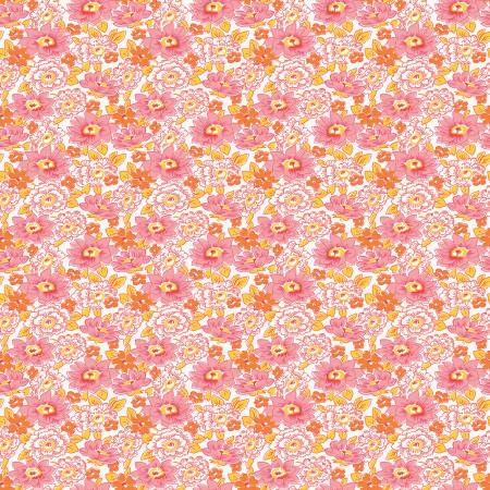 "Basin Feedsacks"-Floral Pink by Stacy West of Buttermilk Basin Co. for Riley Blake Designs
