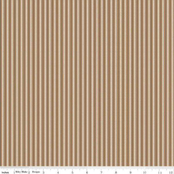 "Prairie"-  Ticking Chestnut by Lori Holt of Bee in My Bonnet for Riley Blake
