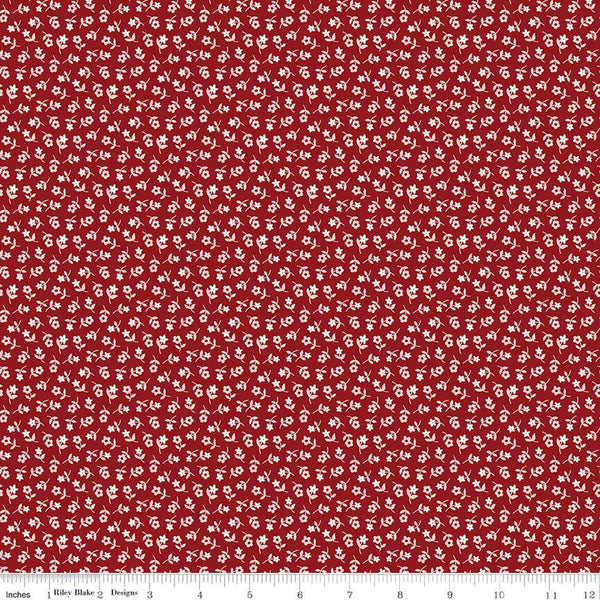 "Calico"- Ditzy Beet Red by Lori Holt of Bee in My Bonnet for Riley Blake