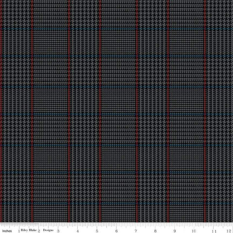 "All About Plaids" Tweed Black for Riley Blake