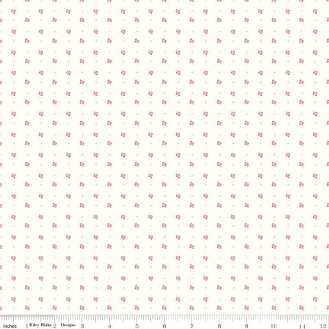 "Bee Backgrounds"-  Clover Tea Rose by Lori Holt of Bee in My Bonnet for Riley Blake