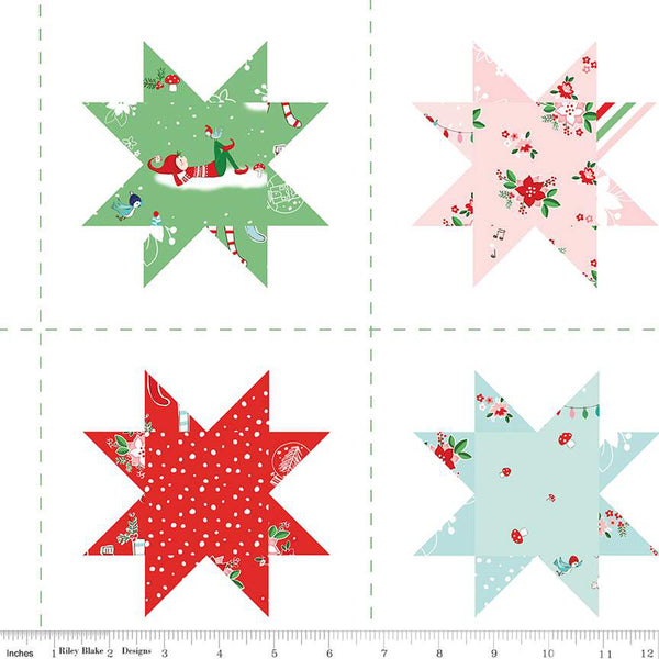 "Pixie Noel 2"  Cheater Print Multi by Tasha Noel for Riley Blake