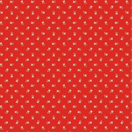 "My Favorite Things"-Red Vintage Apron by Poppie Cotton