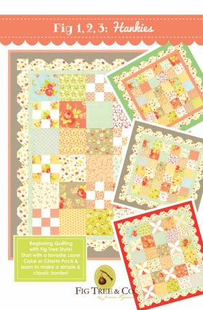 Fig 1 2 3 Hankies Quilt Pattern by Fig Tree & Co.
