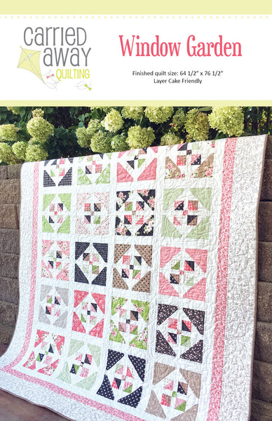 Window Garden Quilt Pattern by Taunja Kelvington of Carried Away Quilting