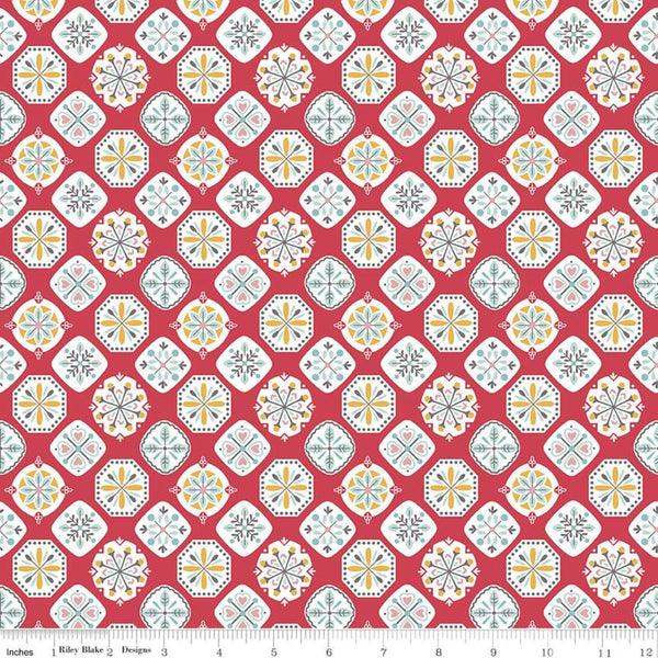 "My Happy Place Home Décor "-Applique Cayenne by Lori Holt of Bee in my Bonnet for Riley Blake