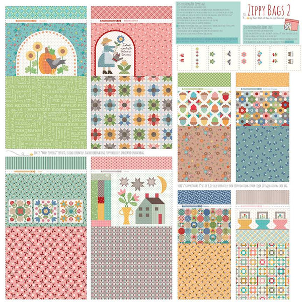 "Calico "- Home Décor Zippy Bags 2 Panel by Lori Holt of Bee in my Bonnet for Riley Blake