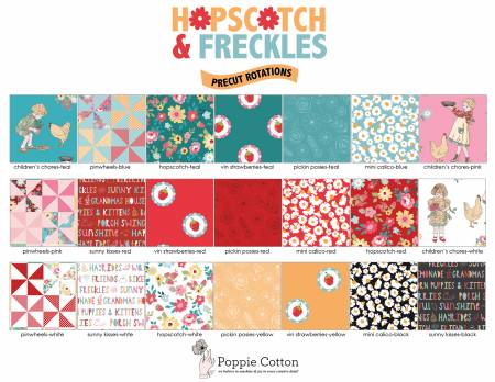 "Hopscotch & Freckles"- 5in Squares, 42pcs