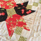 Crossing Petals Mini Quilt Pattern by Taunja Kelvington of Carried Away Quilting