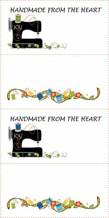 4 - 3in x 6in Quilt Labels for Quilting Projects