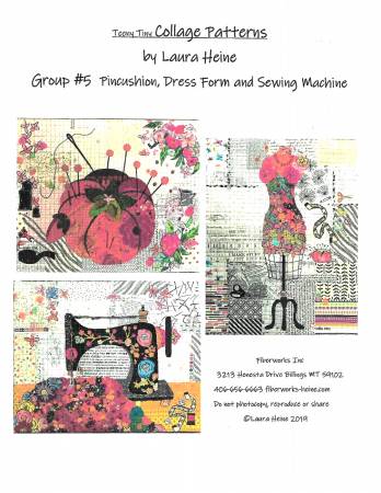 Teeny Tiny Collage Pattern Group 5 by Laura Heine