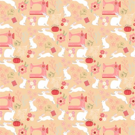 "Poppies Patchwork Club"-Cream Beatrix by Poppie Cotton