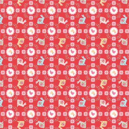 "Poppies Patchwork Club"-Red Flopsy & Mopsy by Poppie Cotton