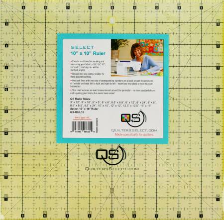 Quilter's Select Non-Slip Ruler 10in x 10in