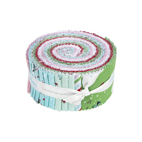 "Pixie Noel 2" 2.5 Rolie Polie Bundle 40 Pcs. by Tasha Noel for Riley Blake