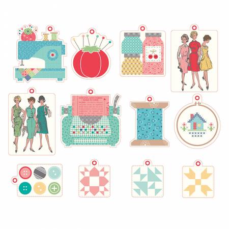Lori Holt Gift Tags Quilty Set of 24