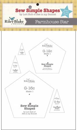 Farmhouse Star Template Set by Lori Holt of Bee in my Bonnet