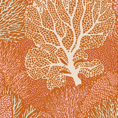"Cotton Beach"- Coral Reef Ginger by Tone Finnanger for Tilda
