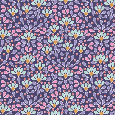 "Cotton Beach"- Sea Anemone Blue by Tone Finnanger for Tilda