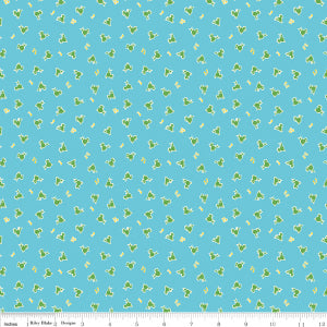 "Toy Chest 3"-Toy Birds Aqua for Penny Rose Studio