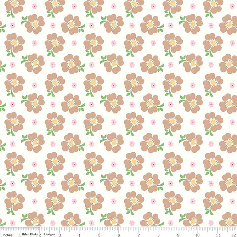 "Bake Sale 2"-  White Bake 2 Floral by Lori Holt of Bee in My Bonnet for Riley Blake