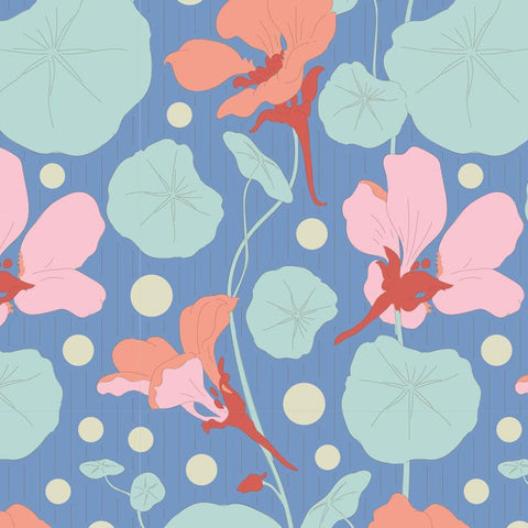 "Garden Life"-Nasturtium Blue by Tone Finnanger for Tilda